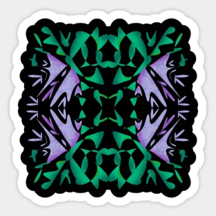 Abstract floral design Sticker